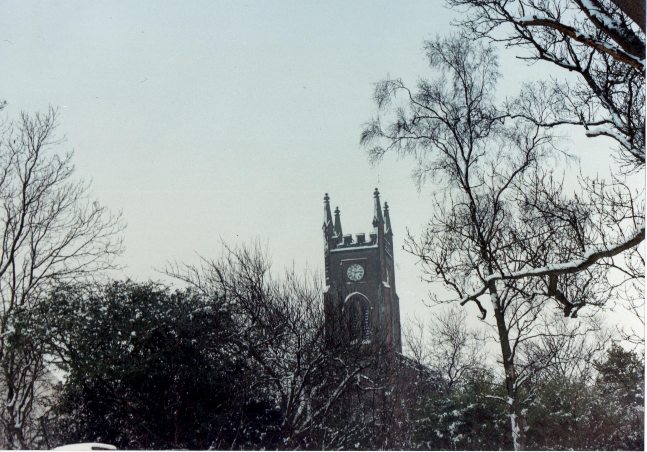 Kippen Church in winter