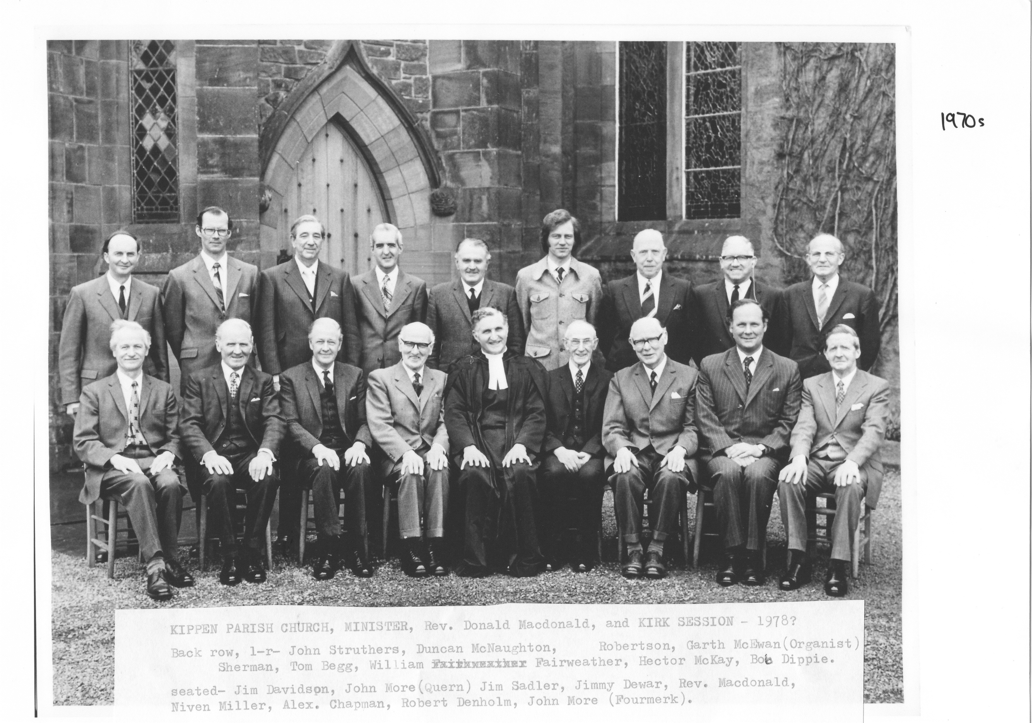 Kippen Parish Church Elders -1978